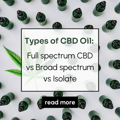 Types of CBD Oil: Full spectrum CBD vs Broad spectrum vs Isolate