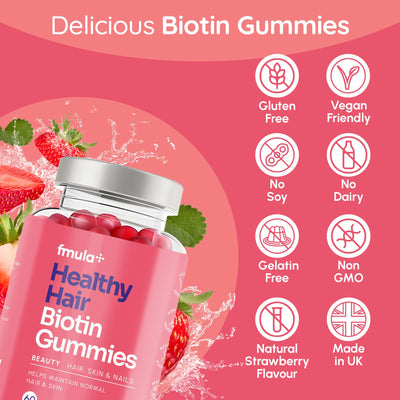 Healthy Hair Biotin Gummies - Twin Pack fmula+
