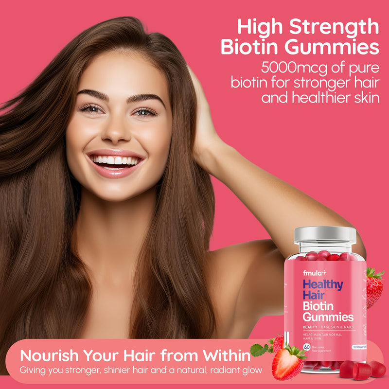 Healthy Hair Biotin Gummies - Twin Pack fmula+