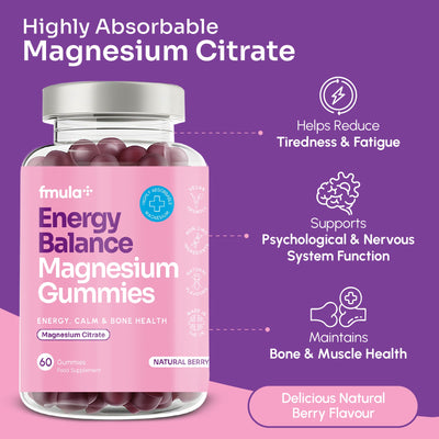 Energy Balance Magnesium Citrate Gummies fmula+